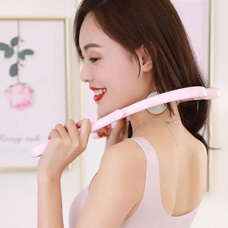 Neck Massager High Quality Multi-function Manual Relaxed Cervical Massager Pressure Relieve Double Ball Pressing Meridian Massager