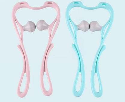 Neck Massager High Quality Multi-function Manual Relaxed Cervical Massager Pressure Relieve Double Ball Pressing Meridian Massager